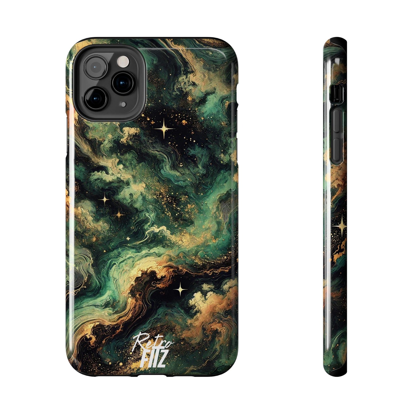Golden Orbit Galaxy Tough Phone Case