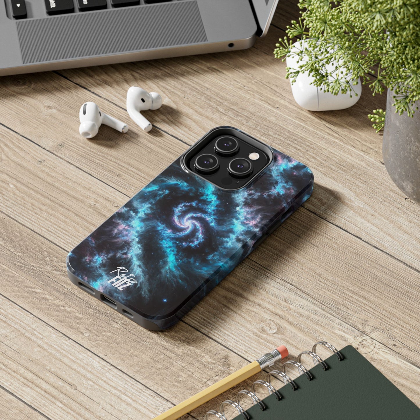Blue Eclipse Galaxy Tough Phone Case