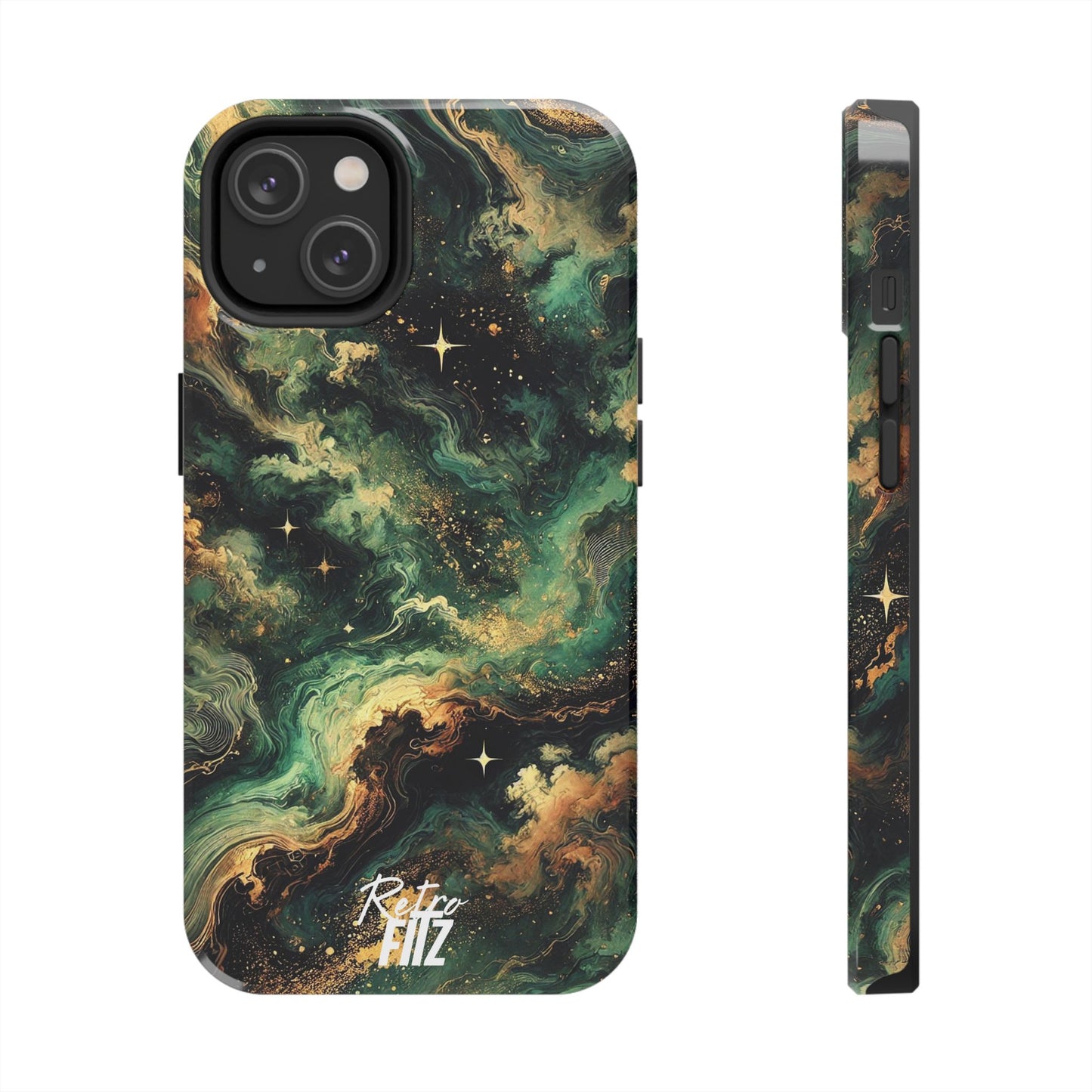 Golden Orbit Galaxy Tough Phone Case