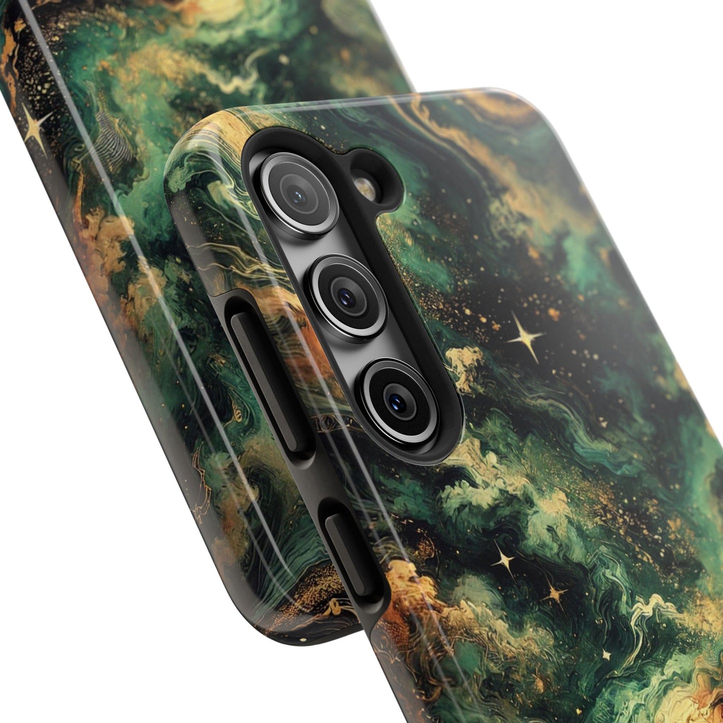 Golden Orbit Galaxy Tough Phone Case