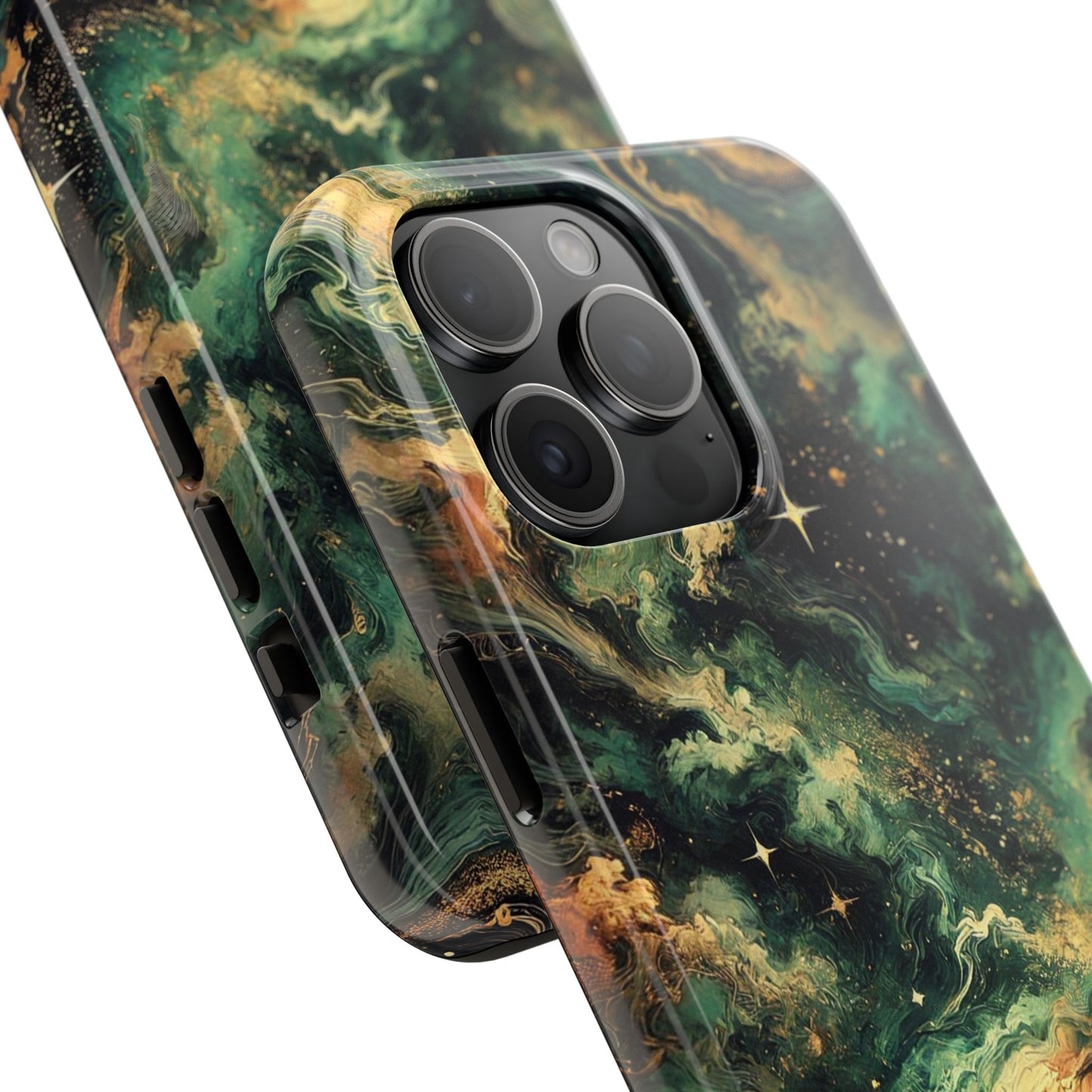 Golden Orbit Galaxy Tough Phone Case