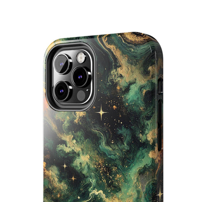 Golden Orbit Galaxy Tough Phone Case