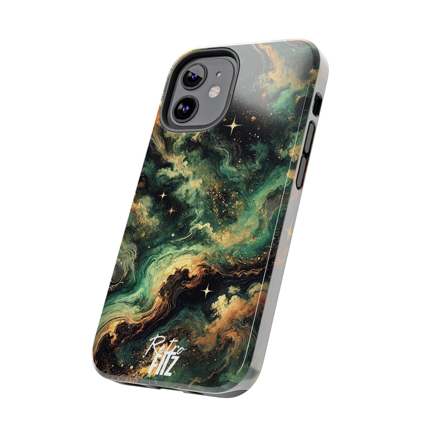 Golden Orbit Galaxy Tough Phone Case