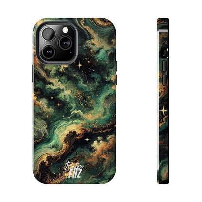 Golden Orbit Galaxy Tough Phone Case