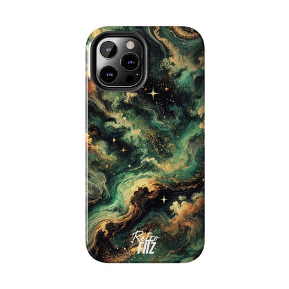 Golden Orbit Galaxy Tough Phone Case