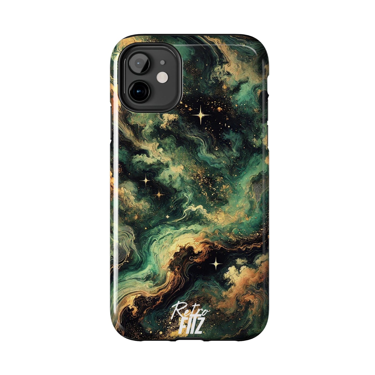 Golden Orbit Galaxy Tough Phone Case