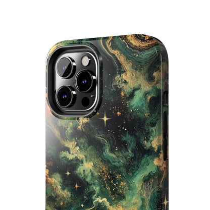 Golden Orbit Galaxy Tough Phone Case