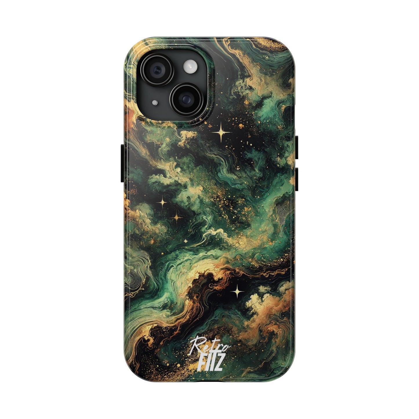 Golden Orbit Galaxy Tough Phone Case