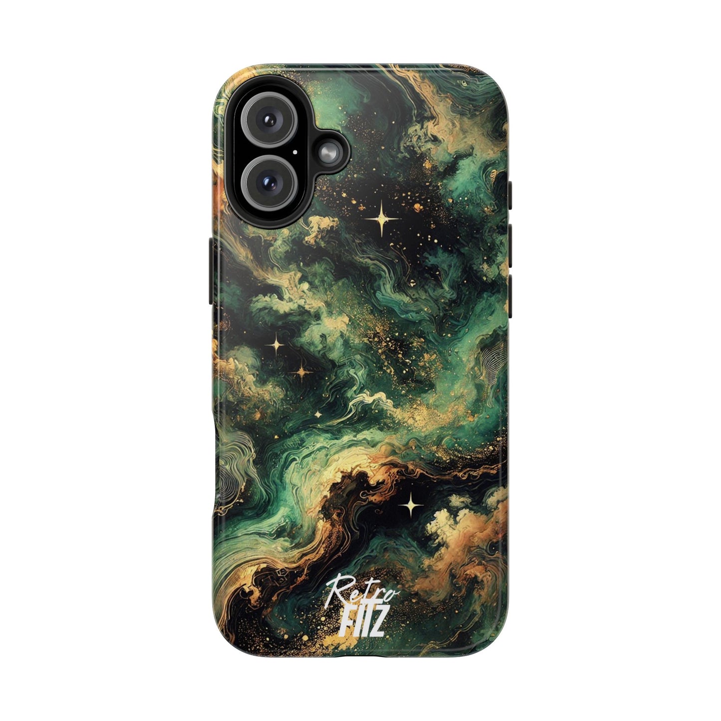 Golden Orbit Galaxy Tough Phone Case