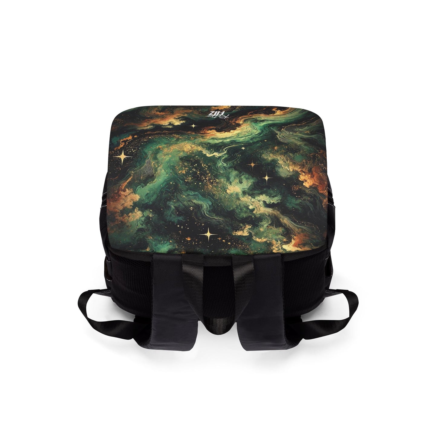 Golden Orbit Galaxy Casual Shoulder Backpack