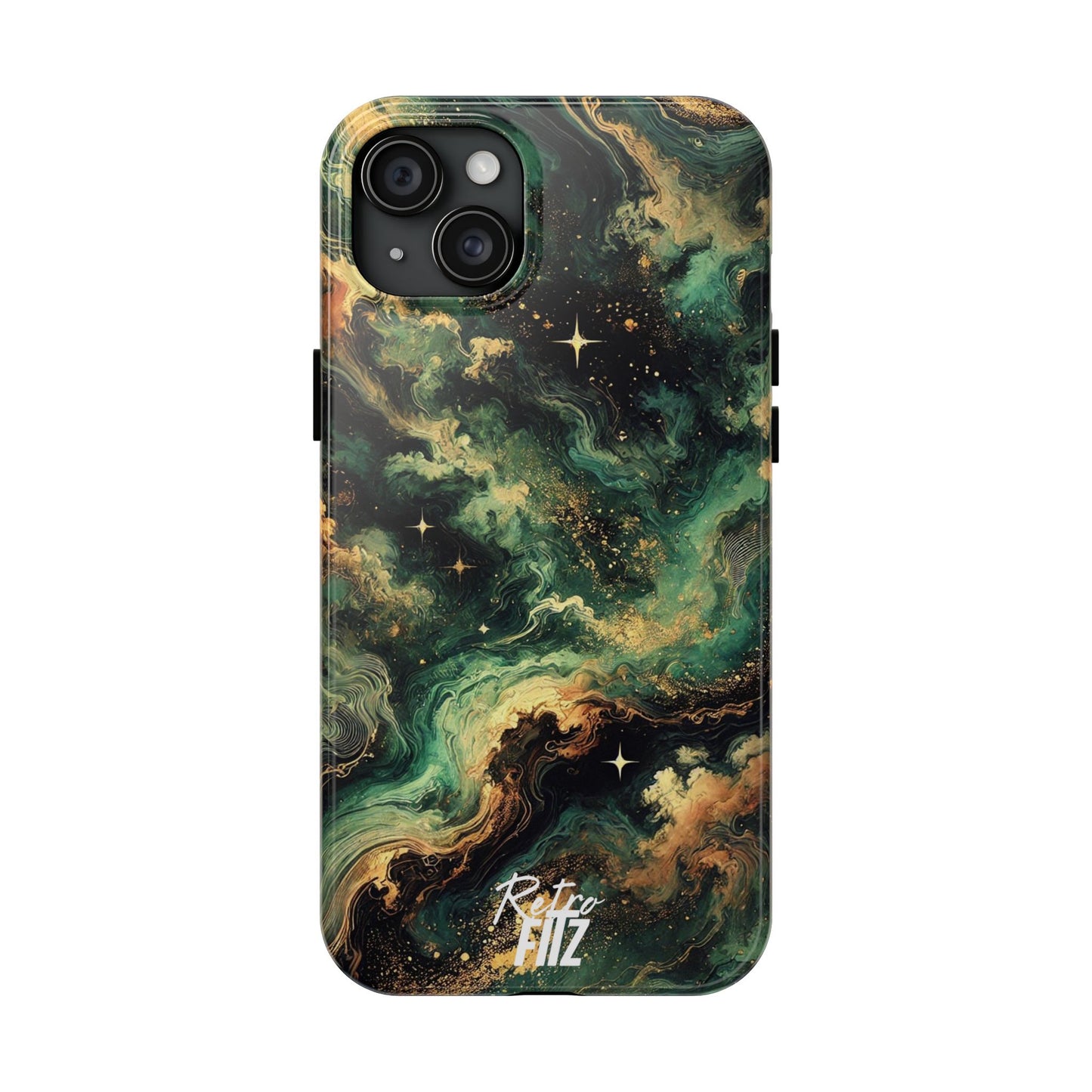 Golden Orbit Galaxy Tough Phone Case