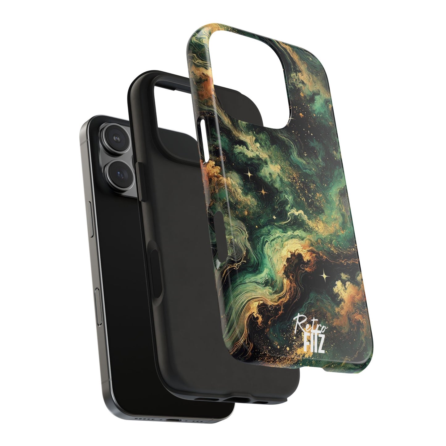 Golden Orbit Galaxy Tough Phone Case