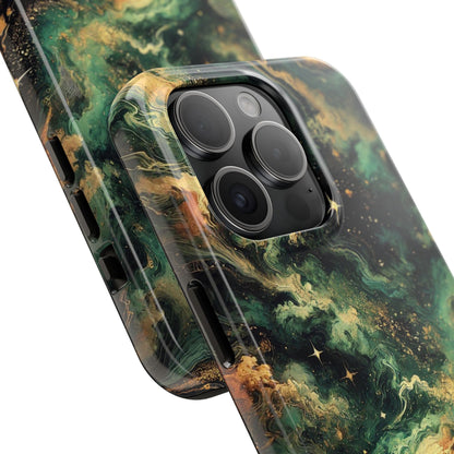 Golden Orbit Galaxy Tough Phone Case