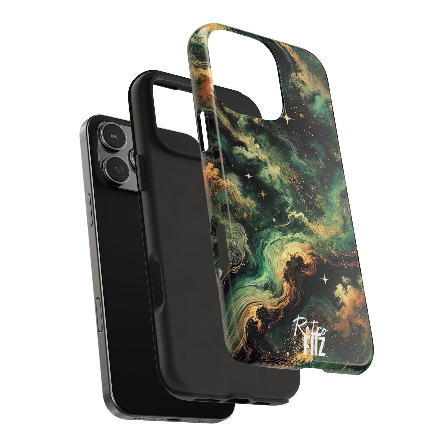 Golden Orbit Galaxy Tough Phone Case