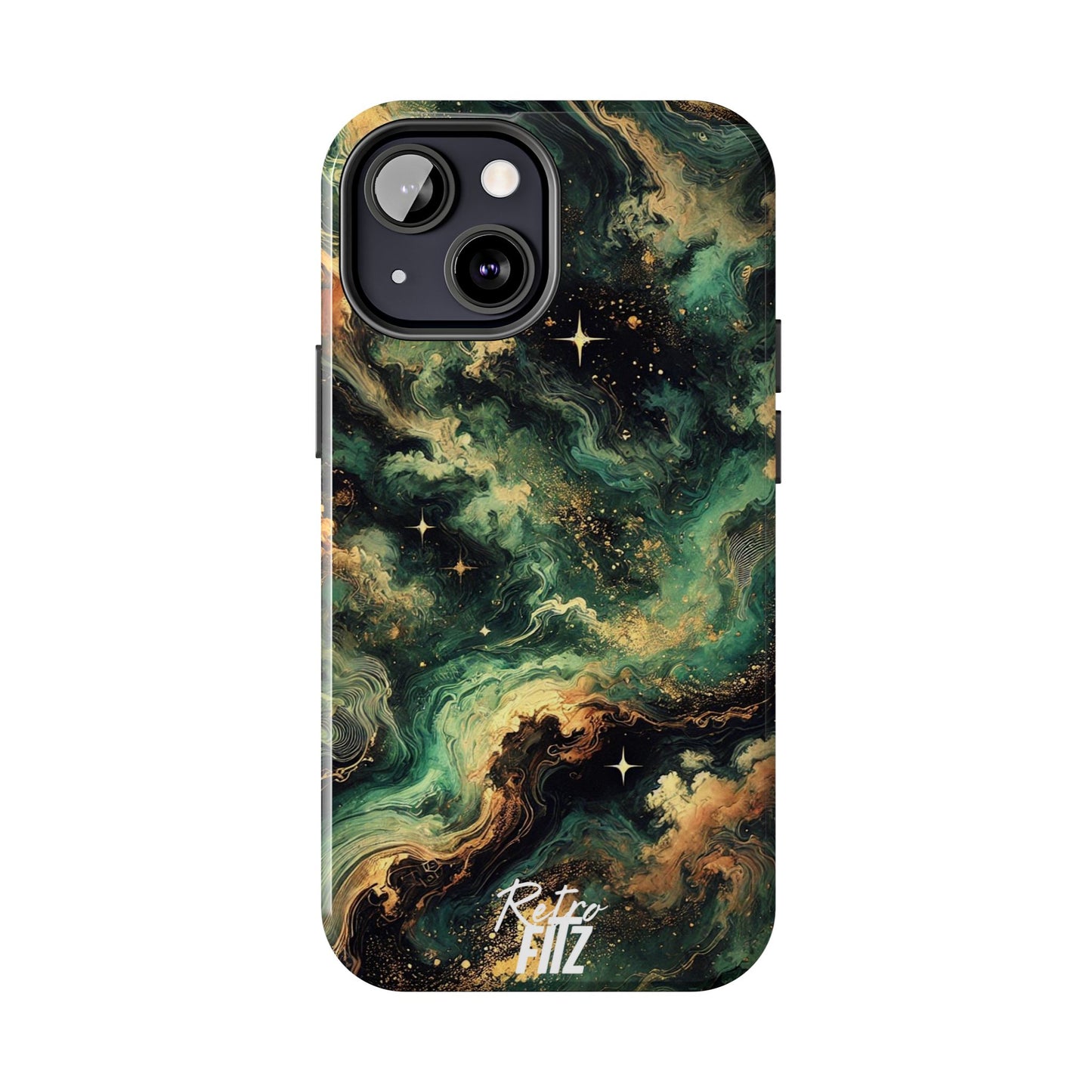 Golden Orbit Galaxy Tough Phone Case