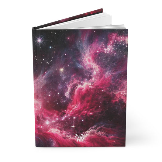 Lunar Rose Galaxy Hardcover Journal Matte