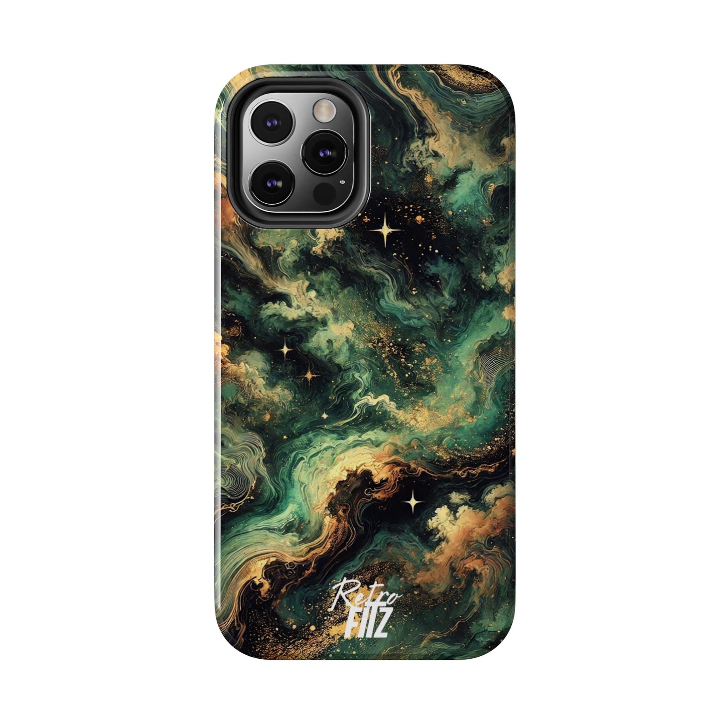 Golden Orbit Galaxy Tough Phone Case