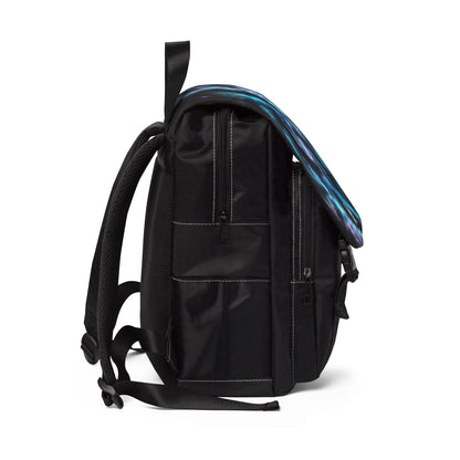 Blue Eclipse Galaxy Casual Shoulder Backpack