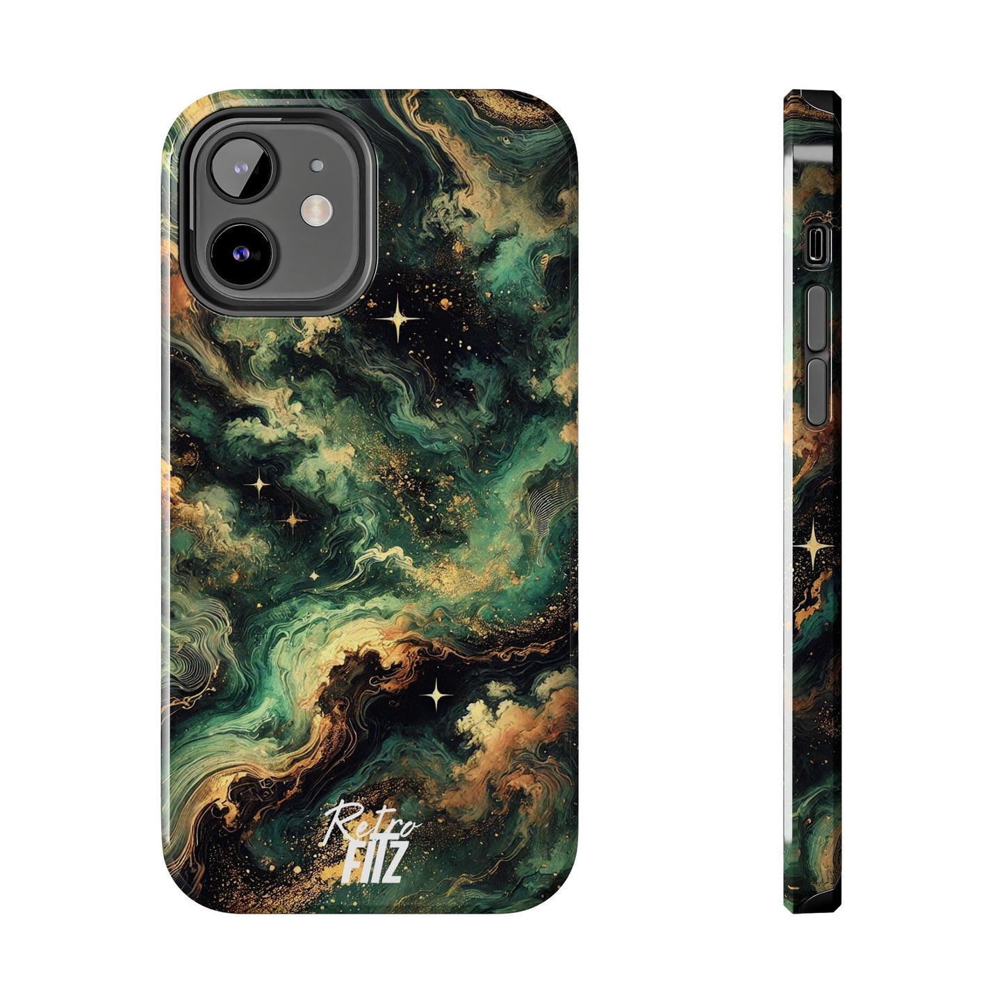 Golden Orbit Galaxy Tough Phone Case