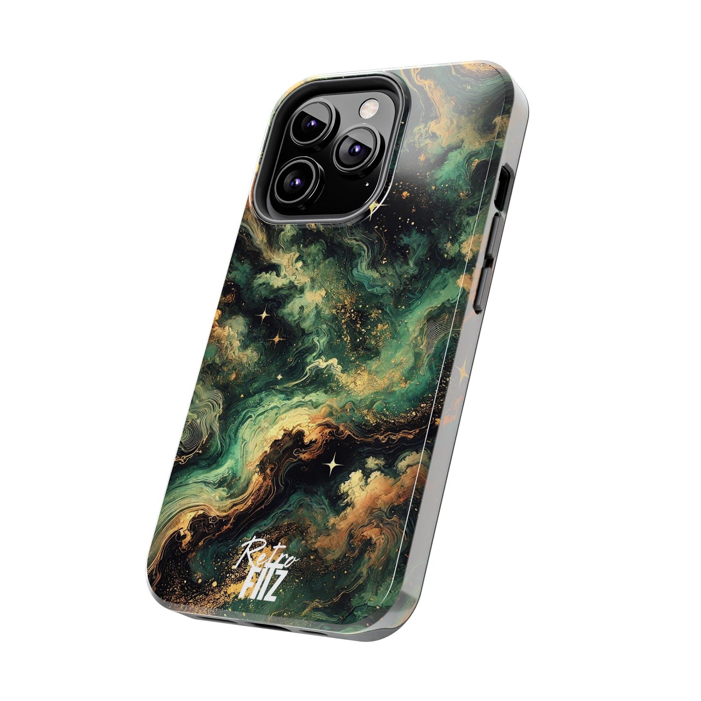 Golden Orbit Galaxy Tough Phone Case