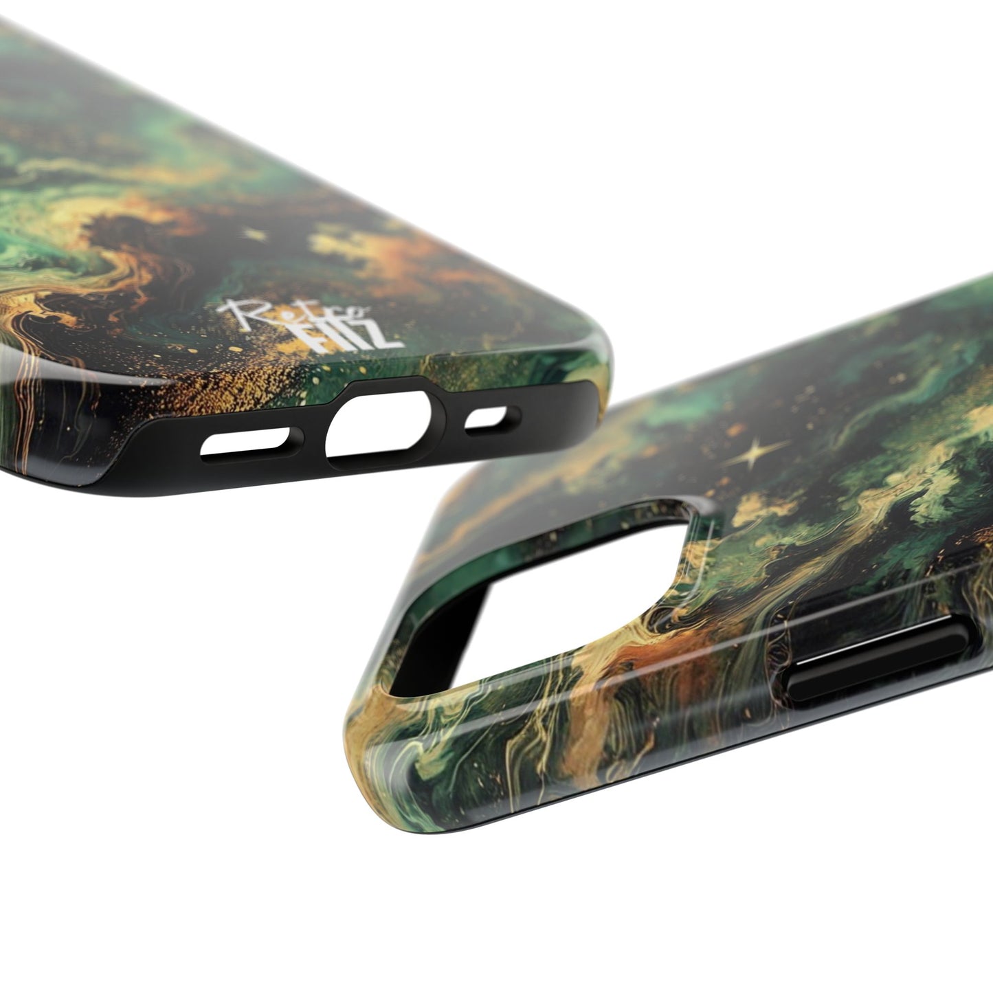 Golden Orbit Galaxy Tough Phone Case