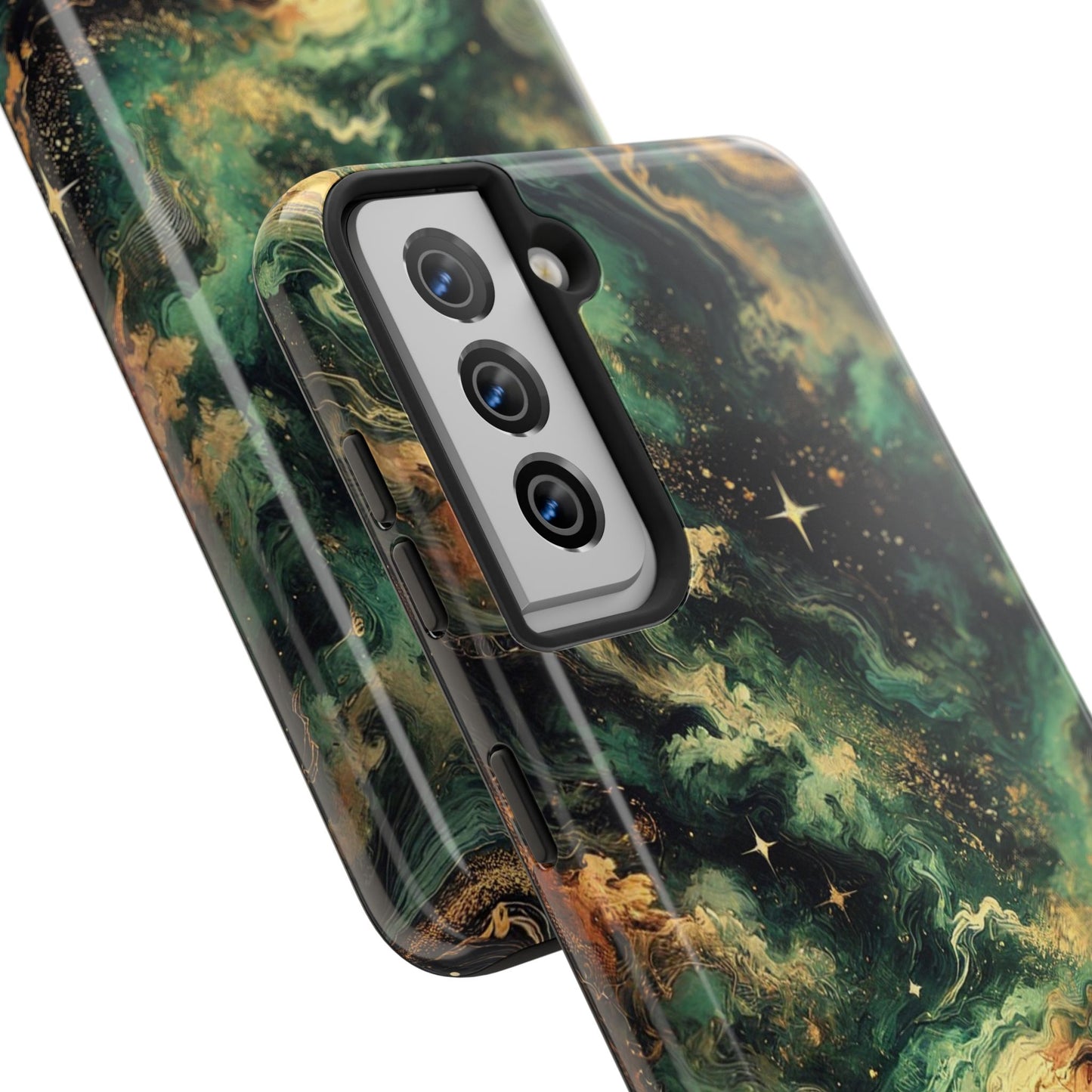 Golden Orbit Galaxy Tough Phone Case