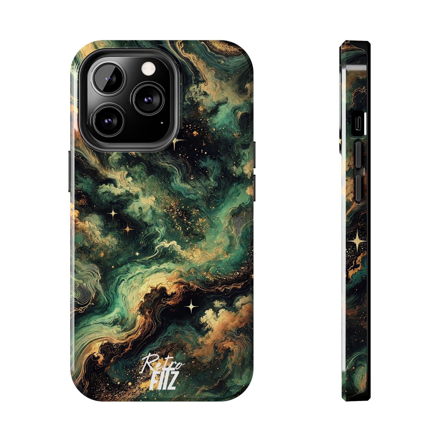 Golden Orbit Galaxy Tough Phone Case