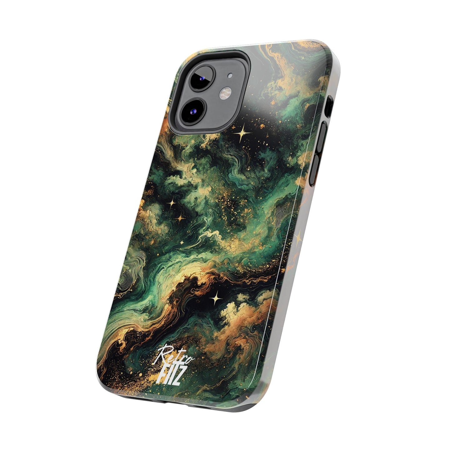 Golden Orbit Galaxy Tough Phone Case