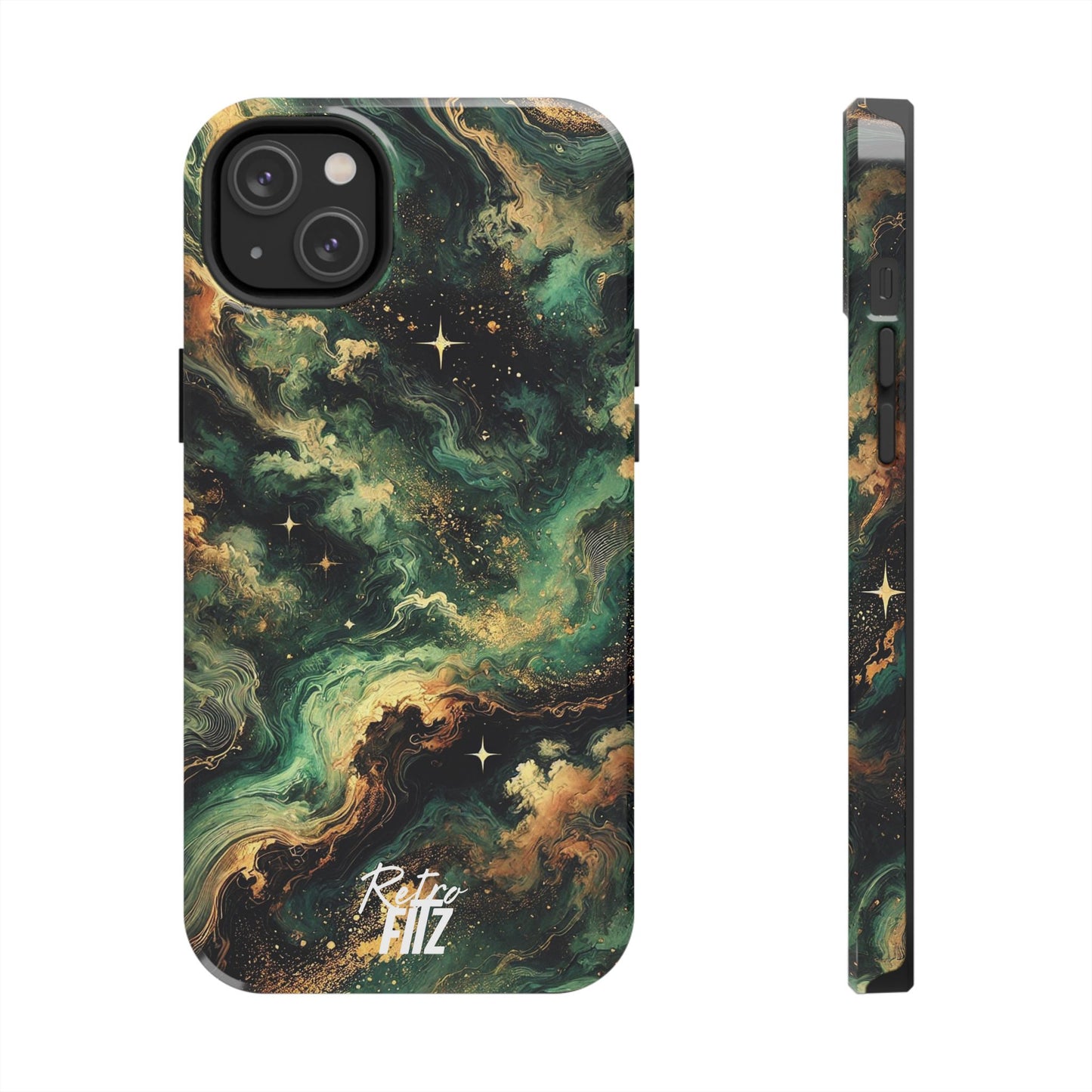 Golden Orbit Galaxy Tough Phone Case