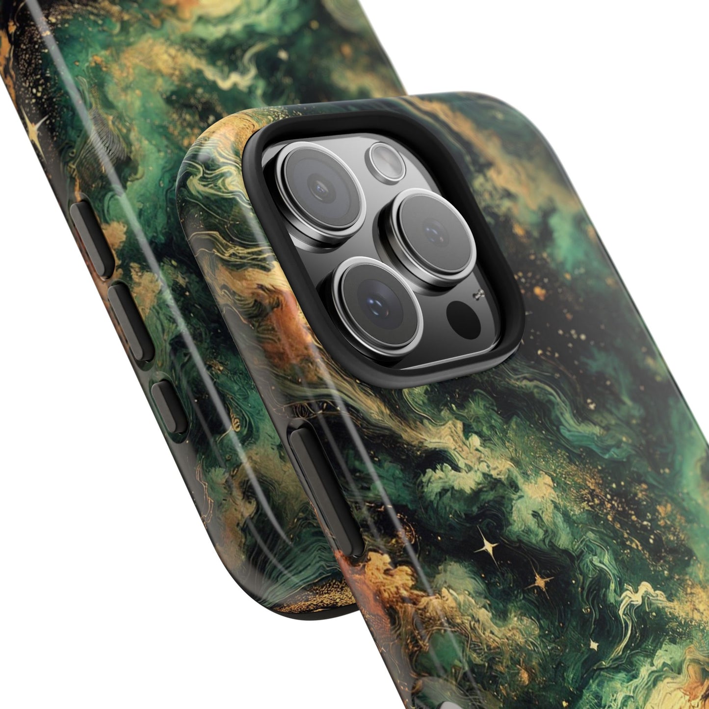 Golden Orbit Galaxy Tough Phone Case