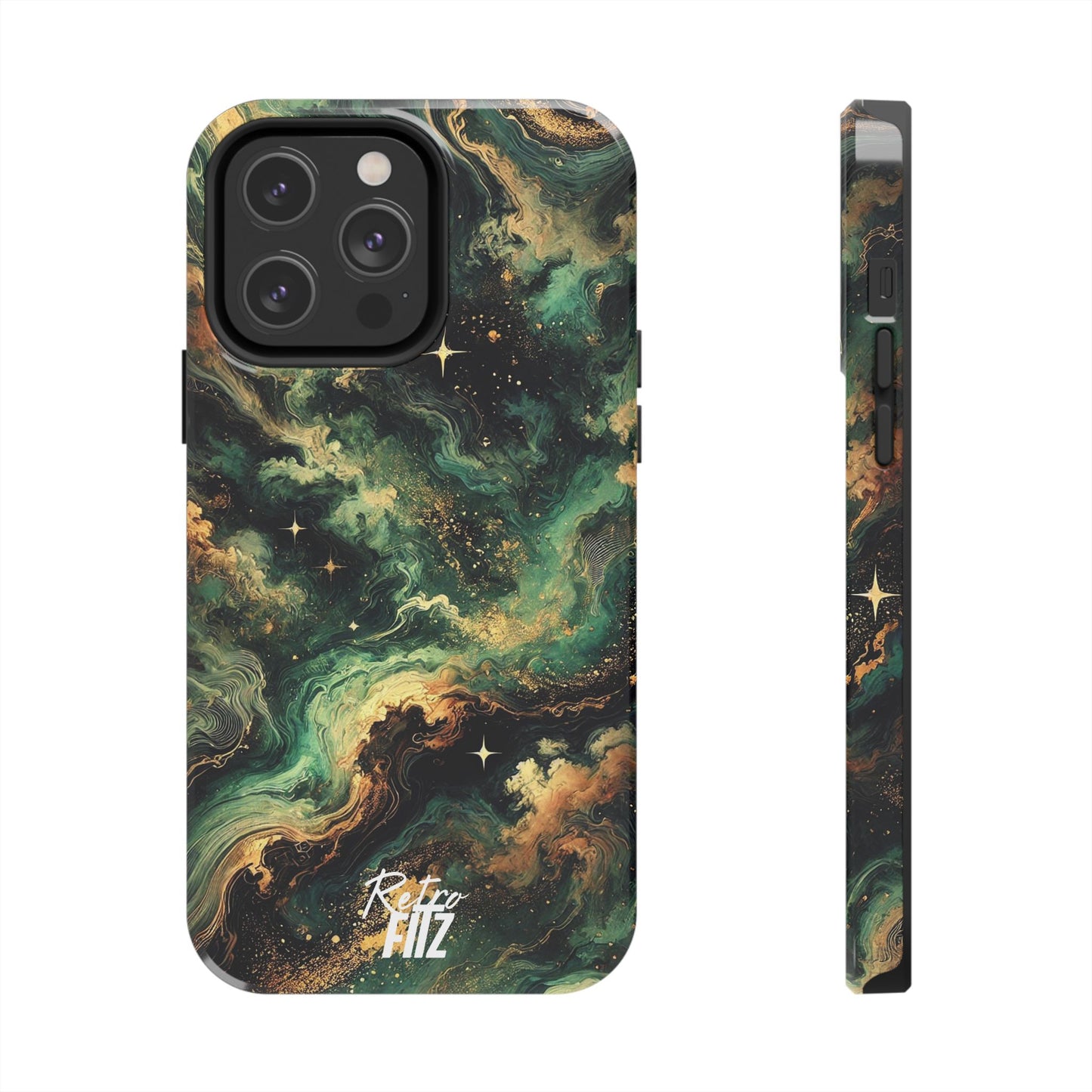 Golden Orbit Galaxy Tough Phone Case