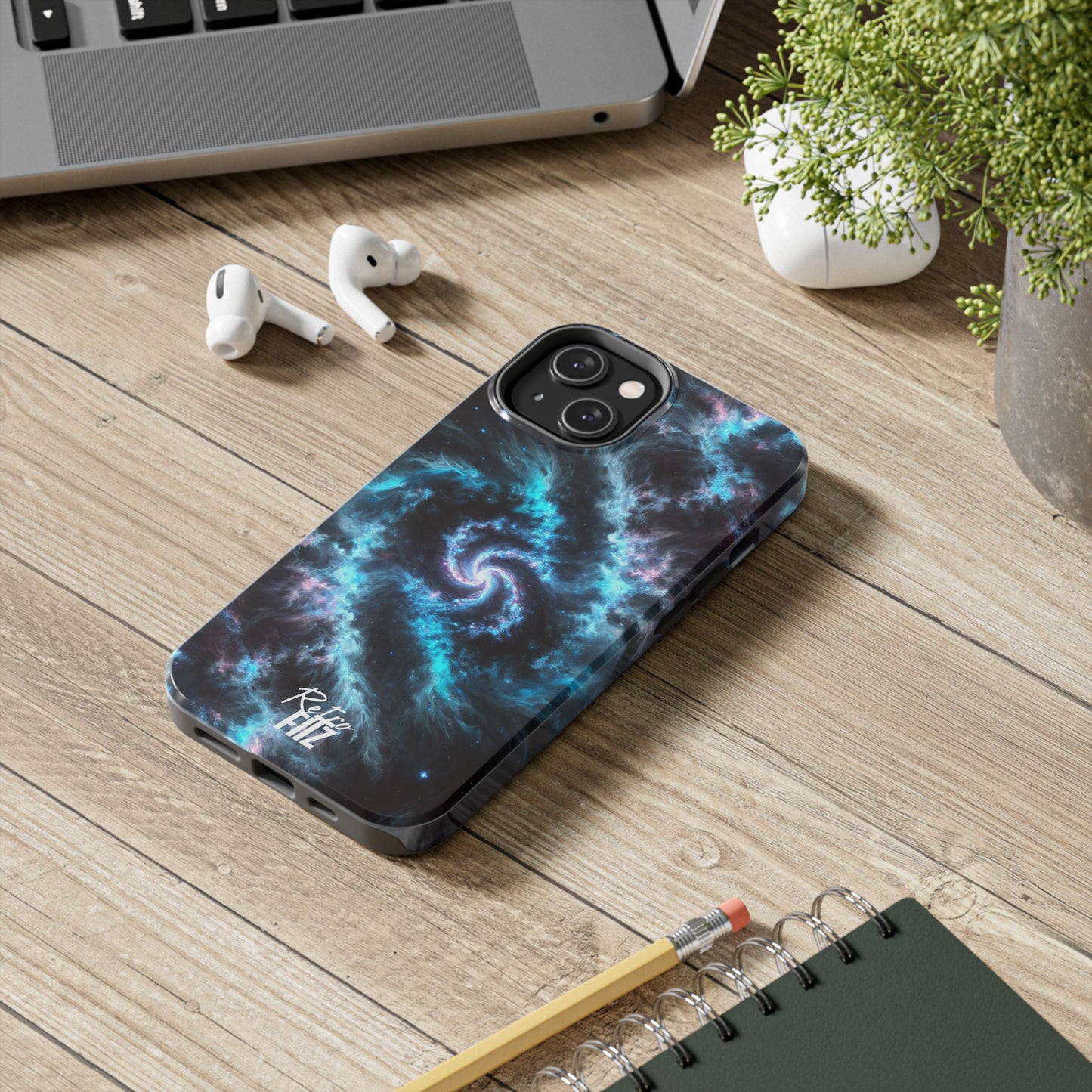 Blue Eclipse Galaxy Tough Phone Case