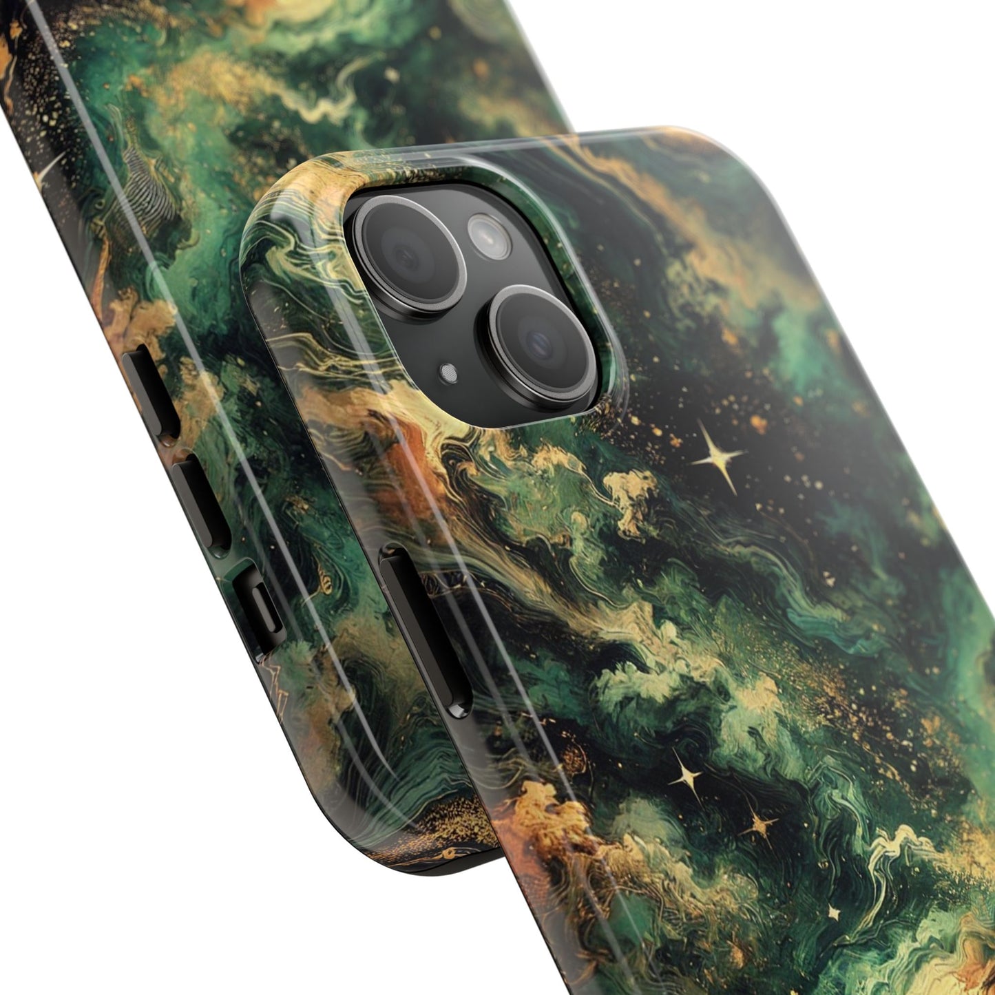 Golden Orbit Galaxy Tough Phone Case