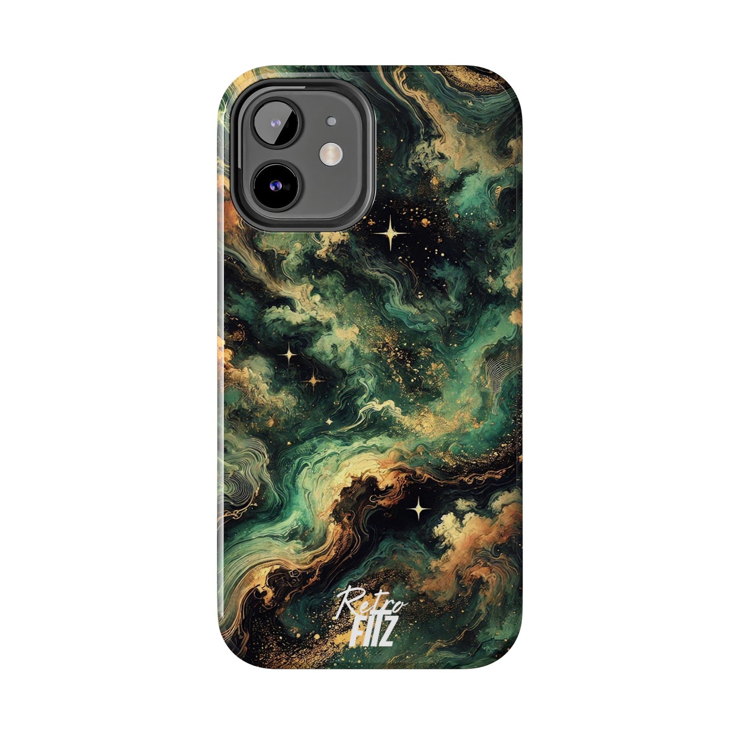 Golden Orbit Galaxy Tough Phone Case