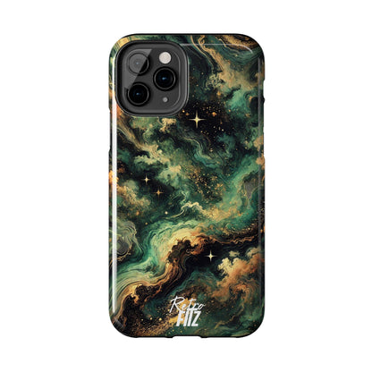 Golden Orbit Galaxy Tough Phone Case