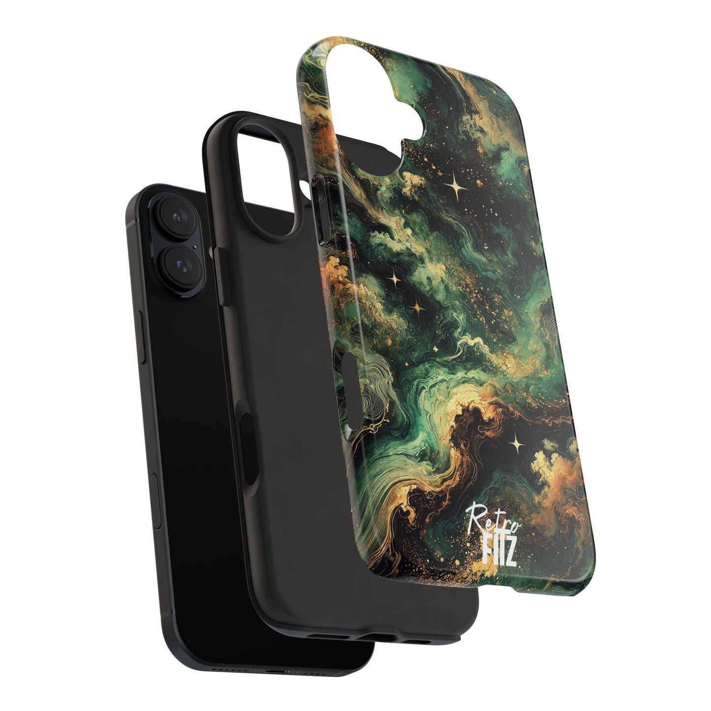 Golden Orbit Galaxy Tough Phone Case