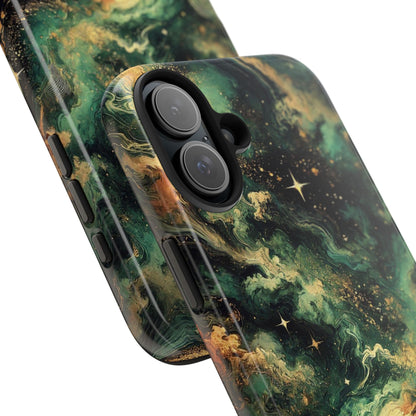 Golden Orbit Galaxy Tough Phone Case