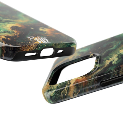 Golden Orbit Galaxy Tough Phone Case