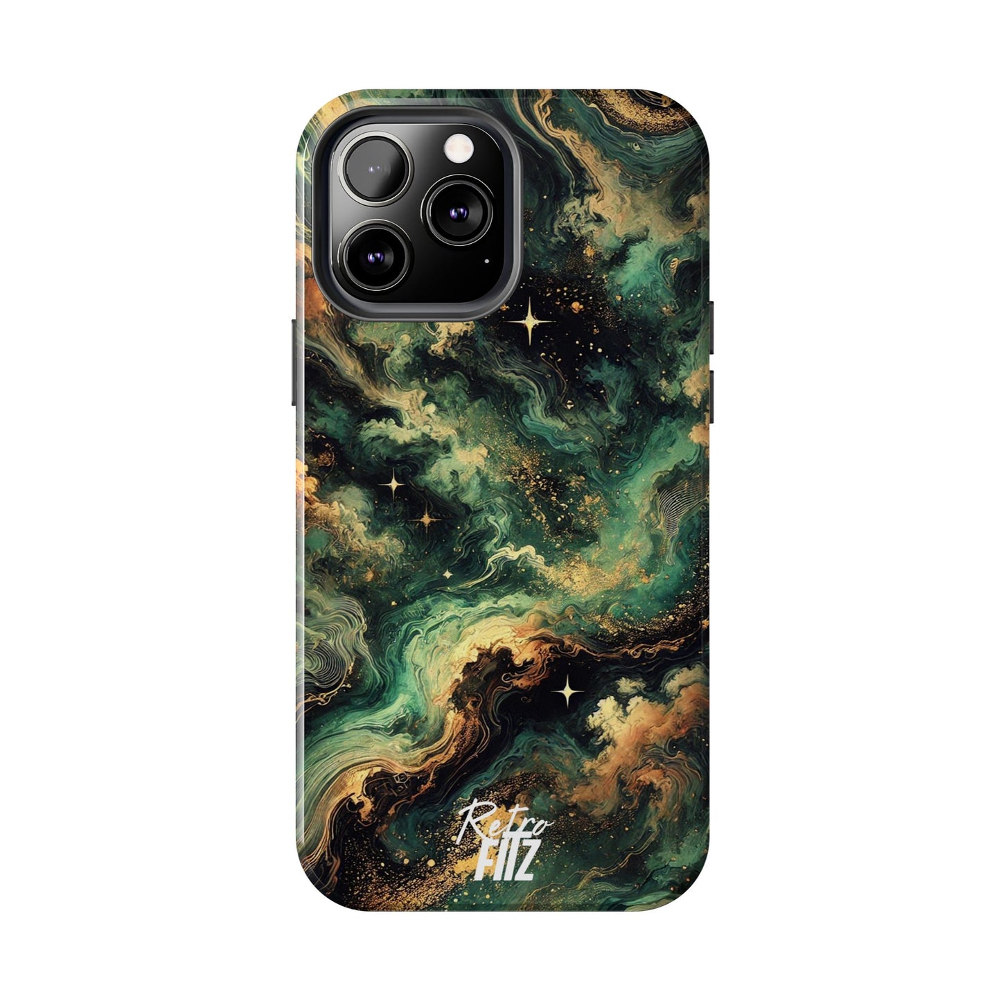 Golden Orbit Galaxy Tough Phone Case