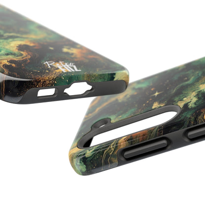 Golden Orbit Galaxy Tough Phone Case