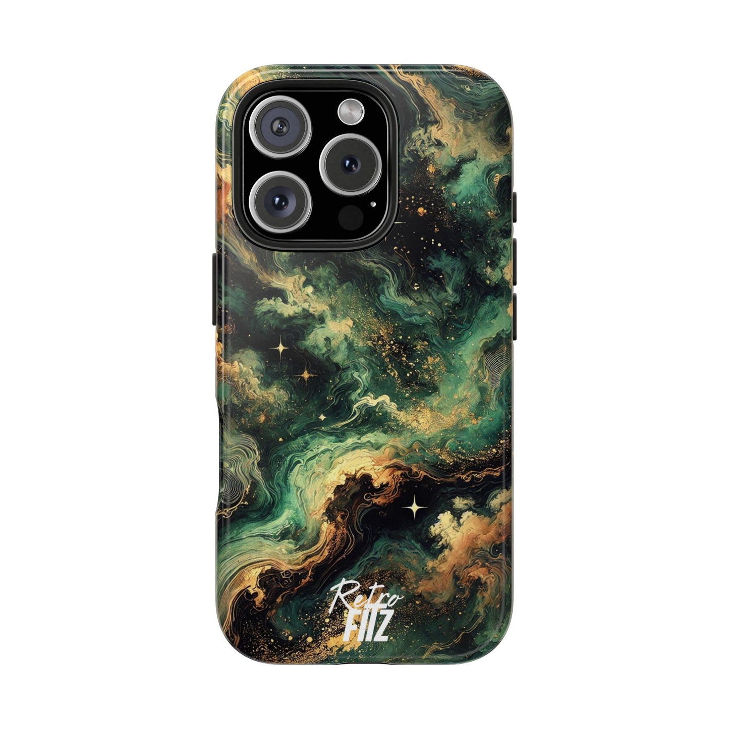 Golden Orbit Galaxy Tough Phone Case