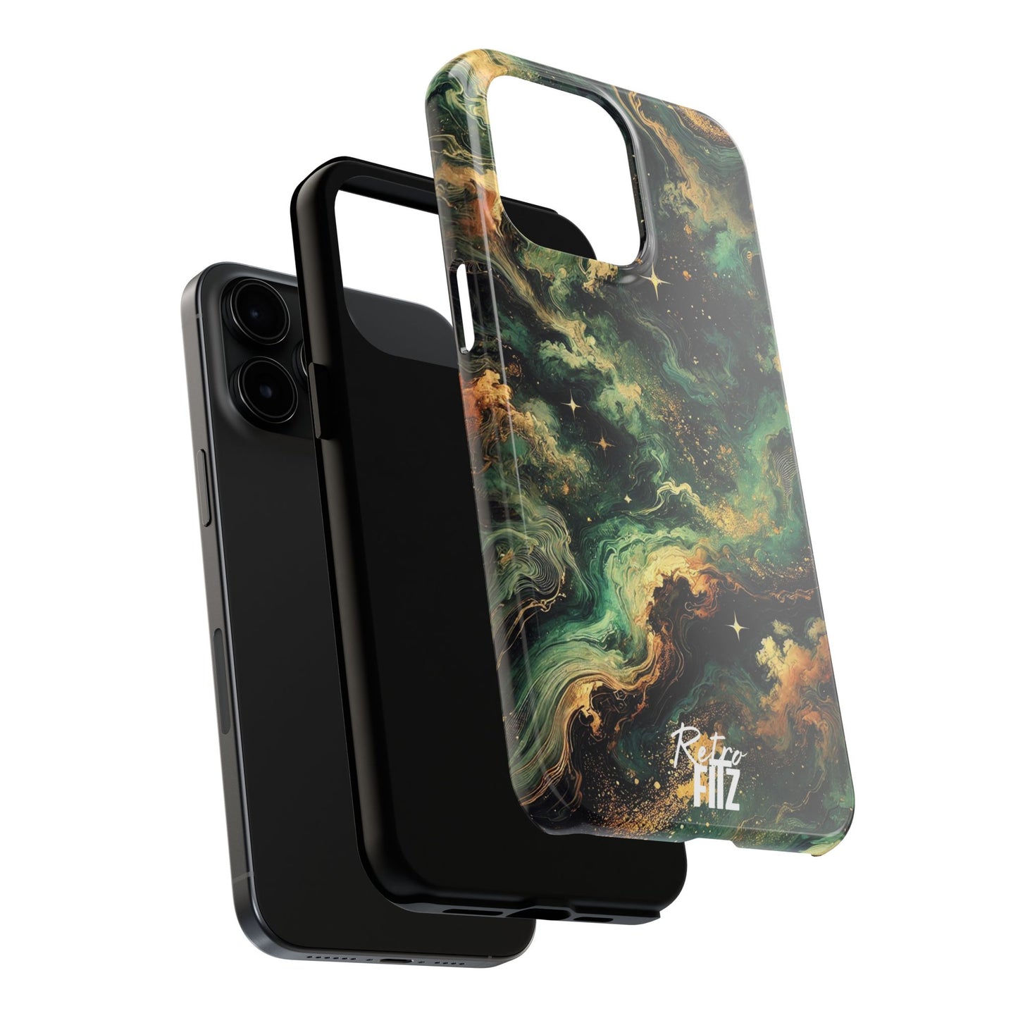 Golden Orbit Galaxy Tough Phone Case