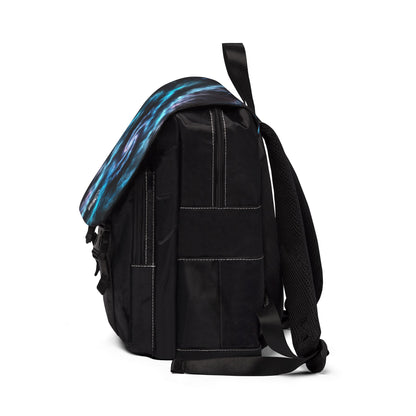 Blue Eclipse Galaxy Casual Shoulder Backpack