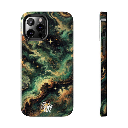 Golden Orbit Galaxy Tough Phone Case