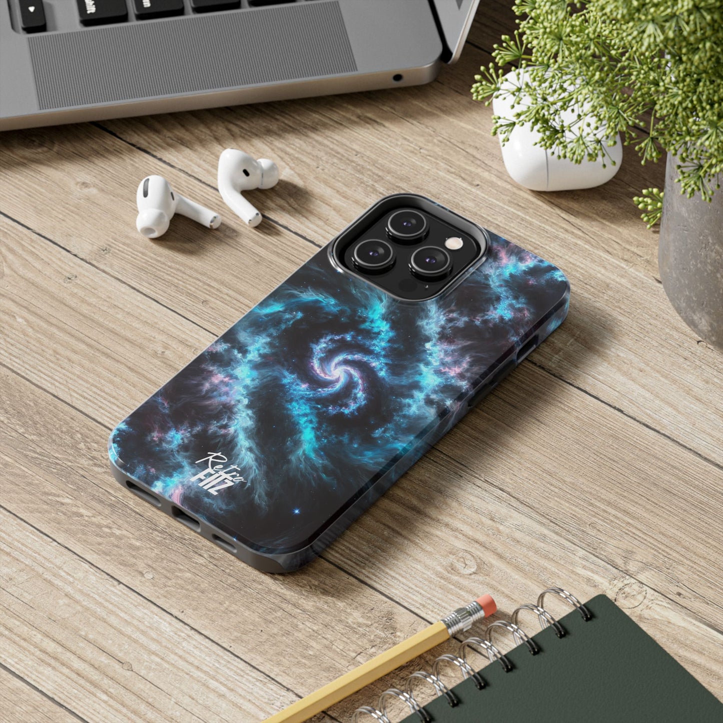 Blue Eclipse Galaxy Tough Phone Case