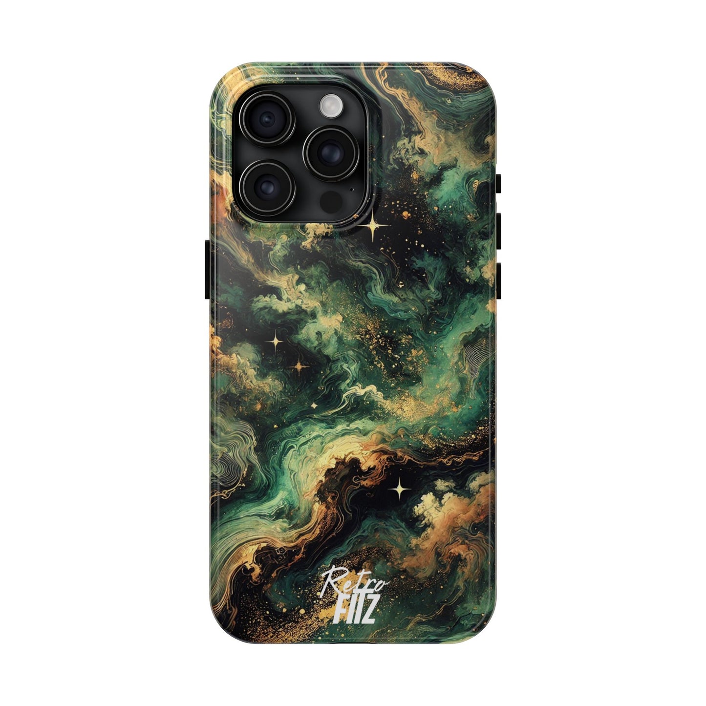 Golden Orbit Galaxy Tough Phone Case