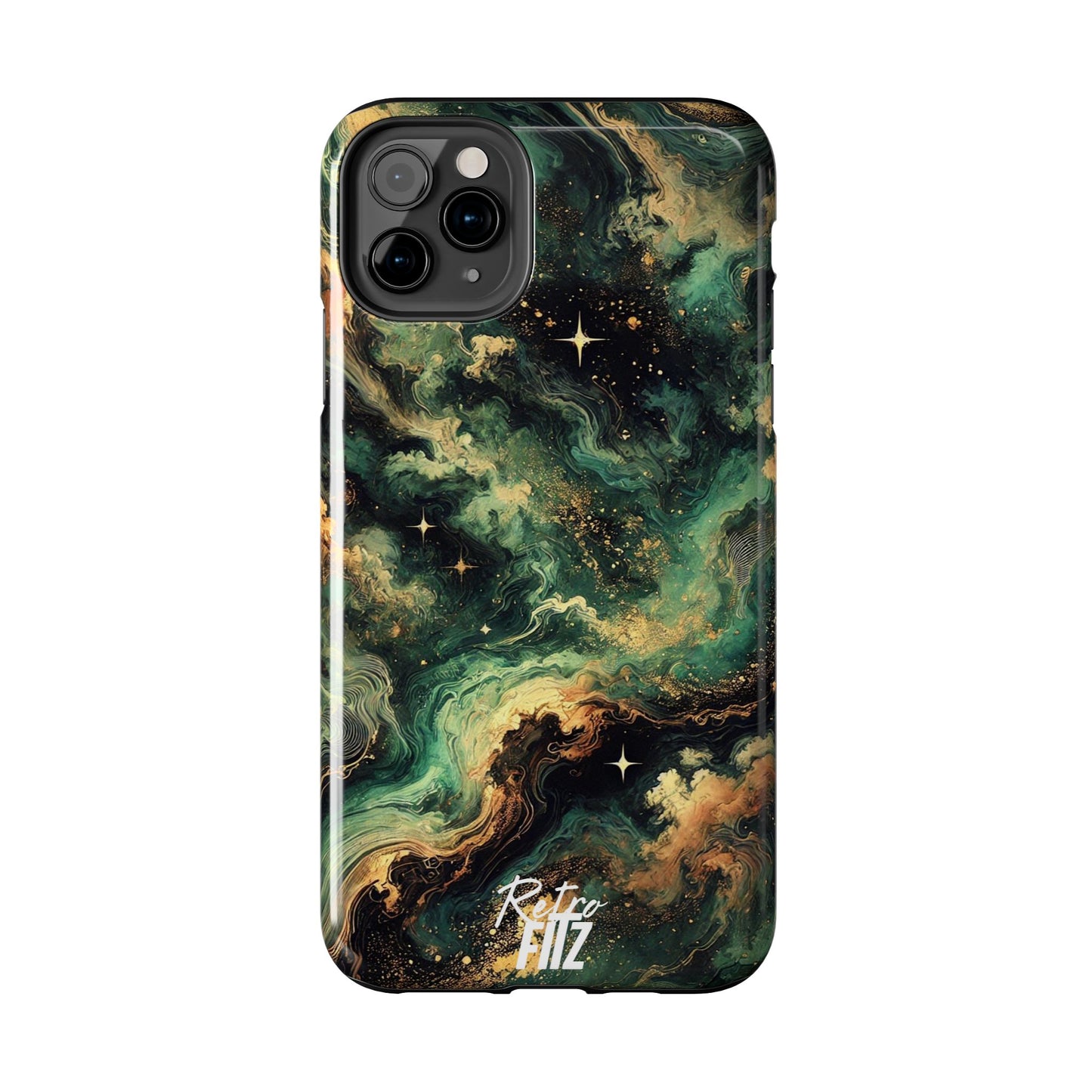 Golden Orbit Galaxy Tough Phone Case