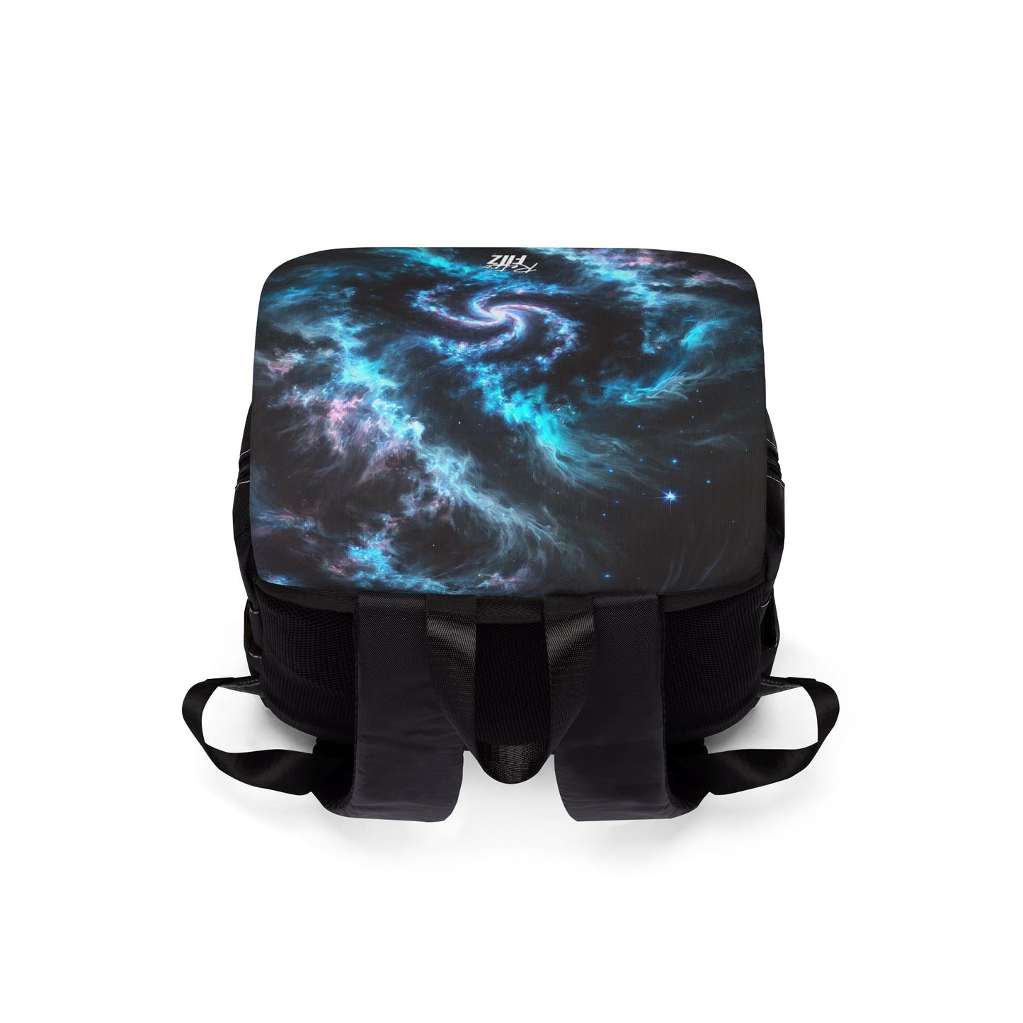 Blue Eclipse Galaxy Casual Shoulder Backpack